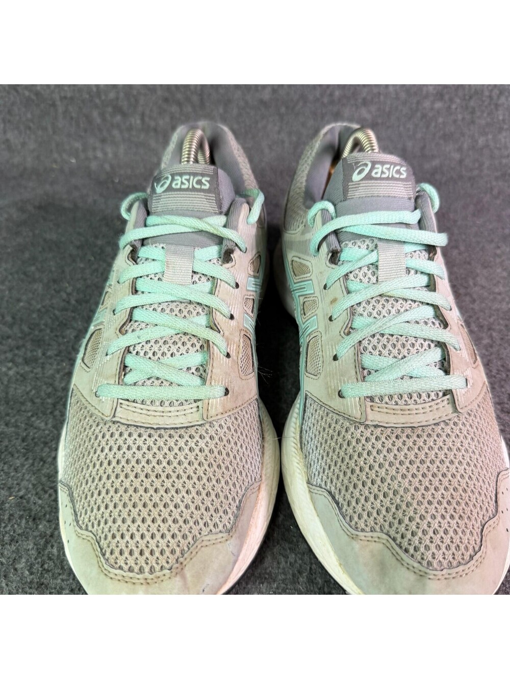 ASICS GEL-Contend 4 Shoes Womens Size 9.5 Gray Aqua Running Sneakers 1012A234 - Picture 6 of 9